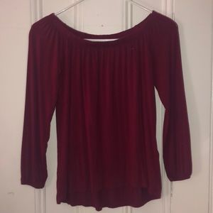 Hollister off the shoulder long sleeve shirt
